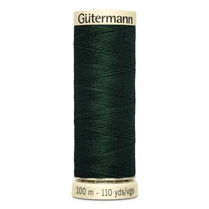 Gutermann Sew-all Thread 100m #472 VERY DARK FOREST GREEN, 100% Polyester