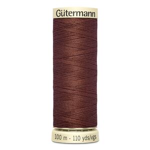 Gutermann Sew-all Thread 100m #478 MID RED BROWN, 100% Polyester