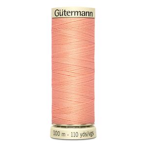 Gutermann Sew-all Thread 100m #586 PEACH PINK, 100% Polyester