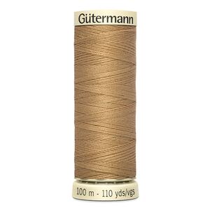 Gutermann Sew-all Thread 100m #591 OLD GOLD, 100% Polyester