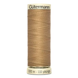 Gutermann Sew-all Thread 100m #591 OLD GOLD, 100% Polyester
