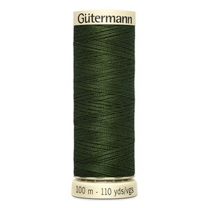 Gutermann Sew-all Thread 100m #597 ULTRA DARK KHAKI GREEN, 100% Polyester
