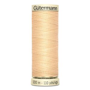 Gutermann Sew-all Thread 100m #6 SAND, 100% Polyester