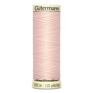 Gutermann Sew-all Thread 100m #658 VERY LIGHT PEACH, 100% Polyester
