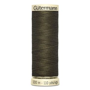 Gutermann Sew-all Thread 100m #689 DARK KHAKI BROWN 100% Polyester