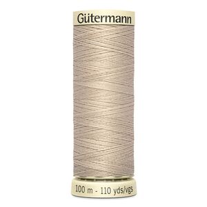 Gutermann Sew-all Thread 100m #722 BEIGE, 100% Polyester