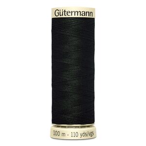 Gutermann Sew-all Thread 100m #766 BLACK GREEN, 100% Polyester