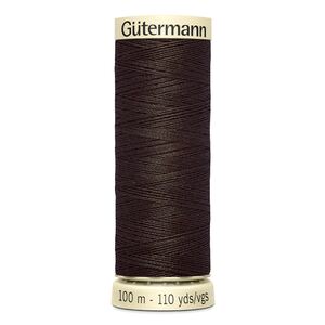 Gutermann Sew-all Thread 100m #780 VERY DARK BROWN, 100% Polyester