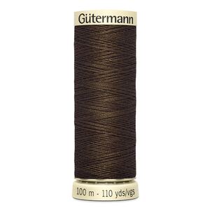 Gutermann Sew-all Thread 100m #816 DARK BROWN, 100% Polyester