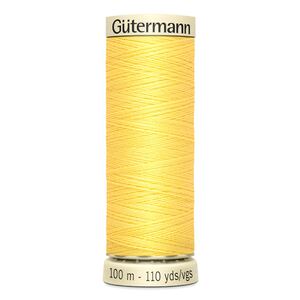 Gutermann Sew-all Thread 100m #852 YELLOW, 100% Polyester