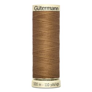 Gutermann Sew-all Thread 100m #887 LIGHT BROWN, 100% Polyester