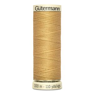 Gutermann Sew-all Thread 100m #893 OLD GOLD, 100% Polyester