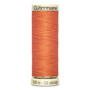 Gutermann Sew-all Thread 100m #895 SALMON ORANGE, 100% Polyester