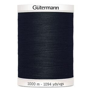 Gutermann Sew-all Thread 1000m, #000 BLACK, M292 100% Polyester