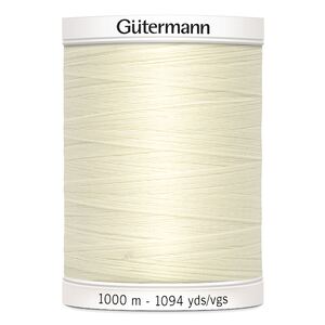 Gutermann Sew-all Thread #1 IVORY, 1000m 100% Polyester