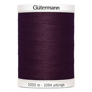 Gutermann Sew-all Thread #130 DARK BURGUNDY, 1000m 100% Polester Sewing Thread