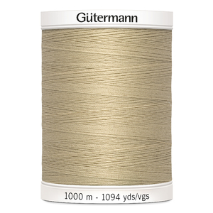 Gutermann Sew-all Thread #186 BEIGE TAN 1000m Spool M292 100% Polyester