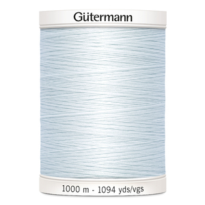 Gutermann Sew-all Thread #193 ULTRA PALE BLUE 1000m Spool M292 100% Polyester