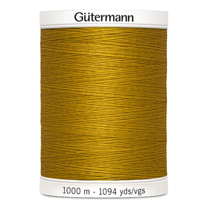 Gutermann Sew-all Thread #412 DARK GOLD 1000m Spool M292 100% Polyester