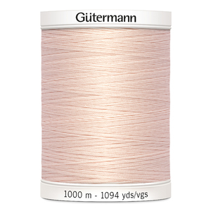 Gutermann Sew-all Thread #658 VERY LIGHT PEACH 1000m Spool M292 100% Polyester
