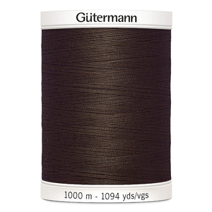 Gutermann Sew-all Thread #694 DARK COFFEE BROWN 1000m Spool M292 100% Polyester