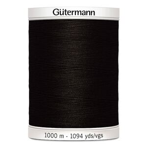 Gutermann Sew-all Thread #696 BLACK BROWN 1000m Spool M292 100% Polyester