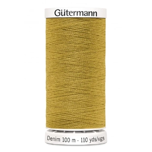 Gutermann Professional Jeans Thread, #1310 MUSTARD, 100m Spool
