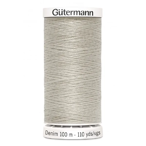 Gutermann Professional Denim Jeans Thread, #3070 PALE GREY, 100m Spool