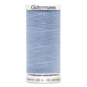 Gutermann Professional Jeans Thread, #6140 PALE BLUE, 100m Spool
