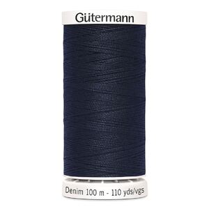 Gutermann 100m Spools Professional Jeans Thread, #6950 Navy Blue