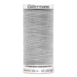 Gutermann Professional Denim Jeans Thread, #8765 LIGHT GREY, 100m Spool