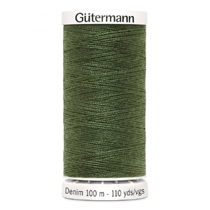 Gutermann Professional Denim Jeans Thread, #9250 DARK OLIVE, 100m Spool