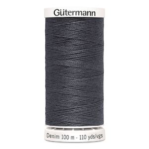 Gutermann Professional Jeans Thread, #9455 GREY, 100m Spool