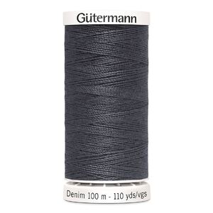 Gutermann 100m Spools Professional Jeans Thread, #9455 Grey
