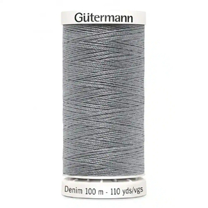 Gutermann Professional Denim Jeans Thread, #9625 MID GREY, 100m Spool