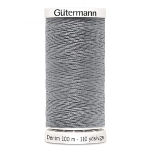 Gutermann Professional Denim Jeans Thread, #9625 MID GREY, 100m Spool
