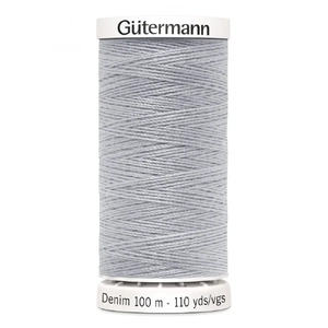 Gutermann Professional Denim Jeans Thread, #9830 SILVER, 100m Spool
