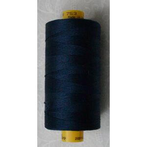 Gutermann R 753 Filament Silk #339 Navy Blue 400m Spool 100% Silk Thread
