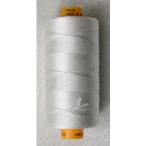 Gutermann R 753 Filament Silk, 100% Silk Thread 400m Spool, #800 White