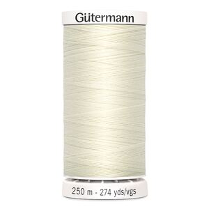 Gutermann Sew-all Thread 250m #1, IVORY