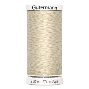 Gutermann Sew-all Thread 250m #169 NATURAL or DARK CREAM
