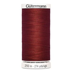 Gutermann Sew-all Thread 250m #221 DARK RED BROWN