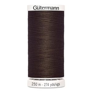 Gutermann Sew-all Thread 250m #694 DARK COFFEE BROWN