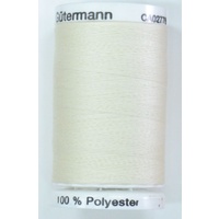 Gutermann Sew-all Thread 500m Colour 1, OFF WHITE, 100% Polyester