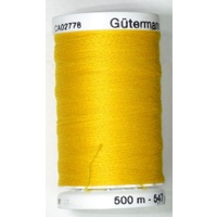 Gutermann Sew-all Thread, 500m Colour 106, YELLOW, 100% Polyester