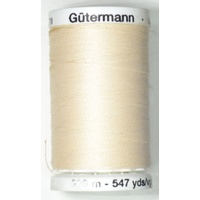 Gutermann Sew-all Thread, #802, ECRU, 500m Spool M292