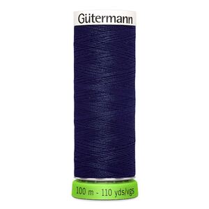 Gutermann Sew-All Thread rPET #310 NAVY BLUE 100% Recycled Polyester, 100m Spool