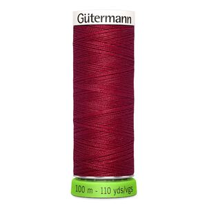 Gutermann Sew-All Thread rPET 100% Recycled Polyester, 100m Spool, Col. 384 CARMINE RED