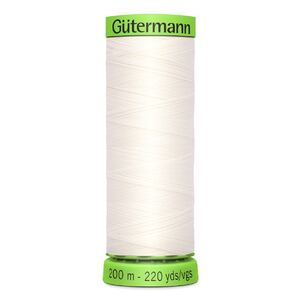 Gutermann Extra Fine Thread #111 OFF WHITE, 200m Spool 100% Polyester
