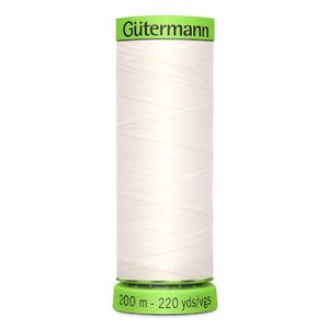 Gutermann Extra Fine Thread #111 OFF WHITE, 200m Spool 100% Polyester